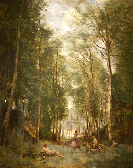 Jean-Baptiste-Camille Corot Souvenir of Marly-le-Roi France oil painting art